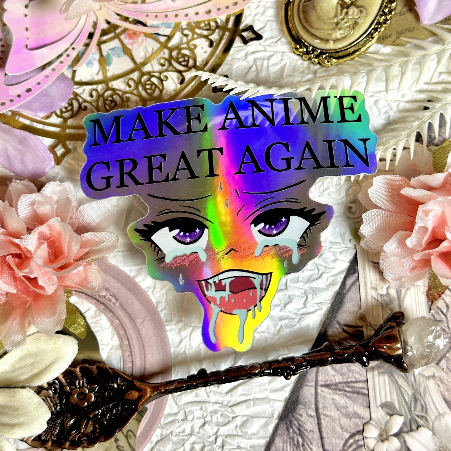 Make Anime Great Again Waterproof Sticker