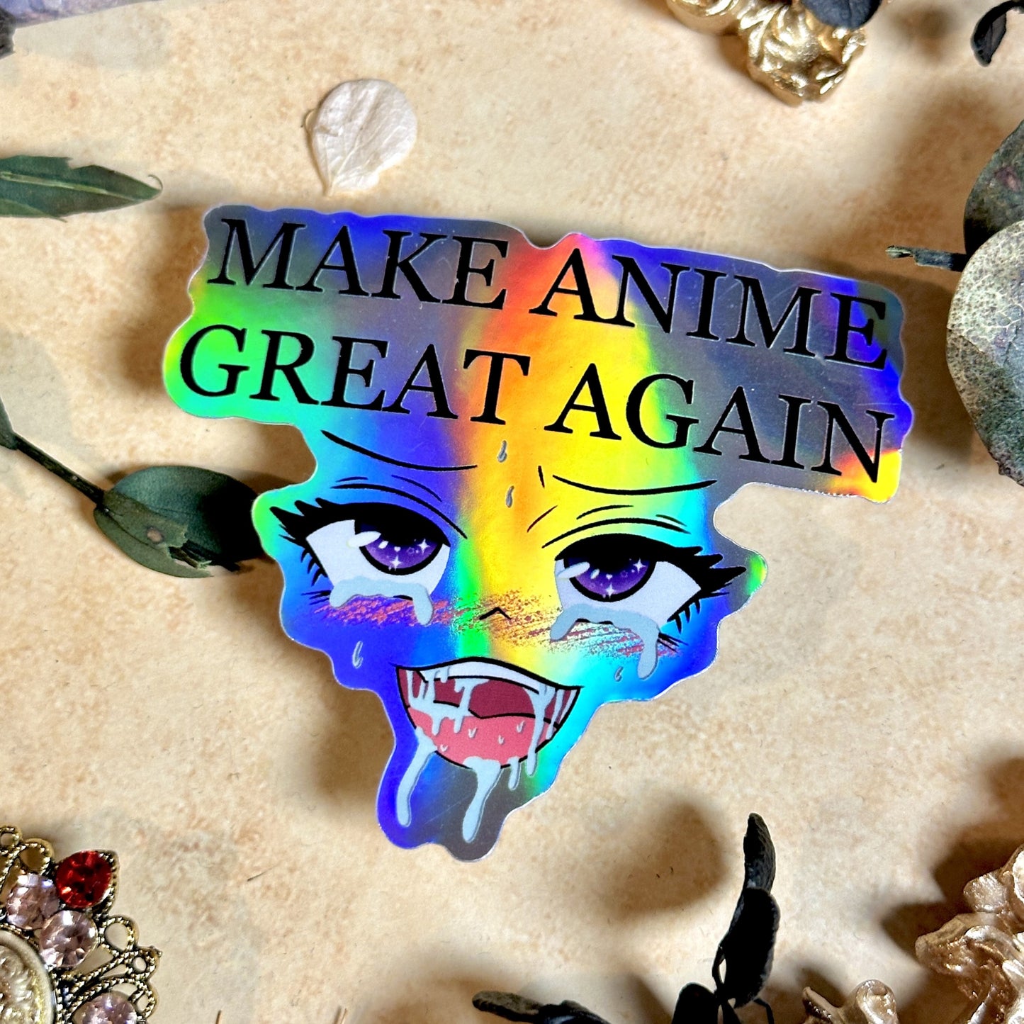 Make Anime Great Again Waterproof Sticker