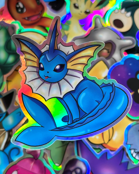 Vaporeon Waterproof Sticker