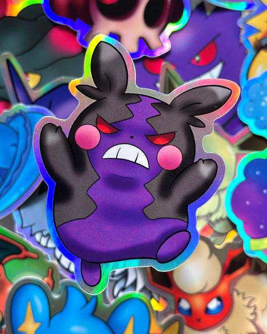 Hangry Mode Morpeko Waterproof Sticker
