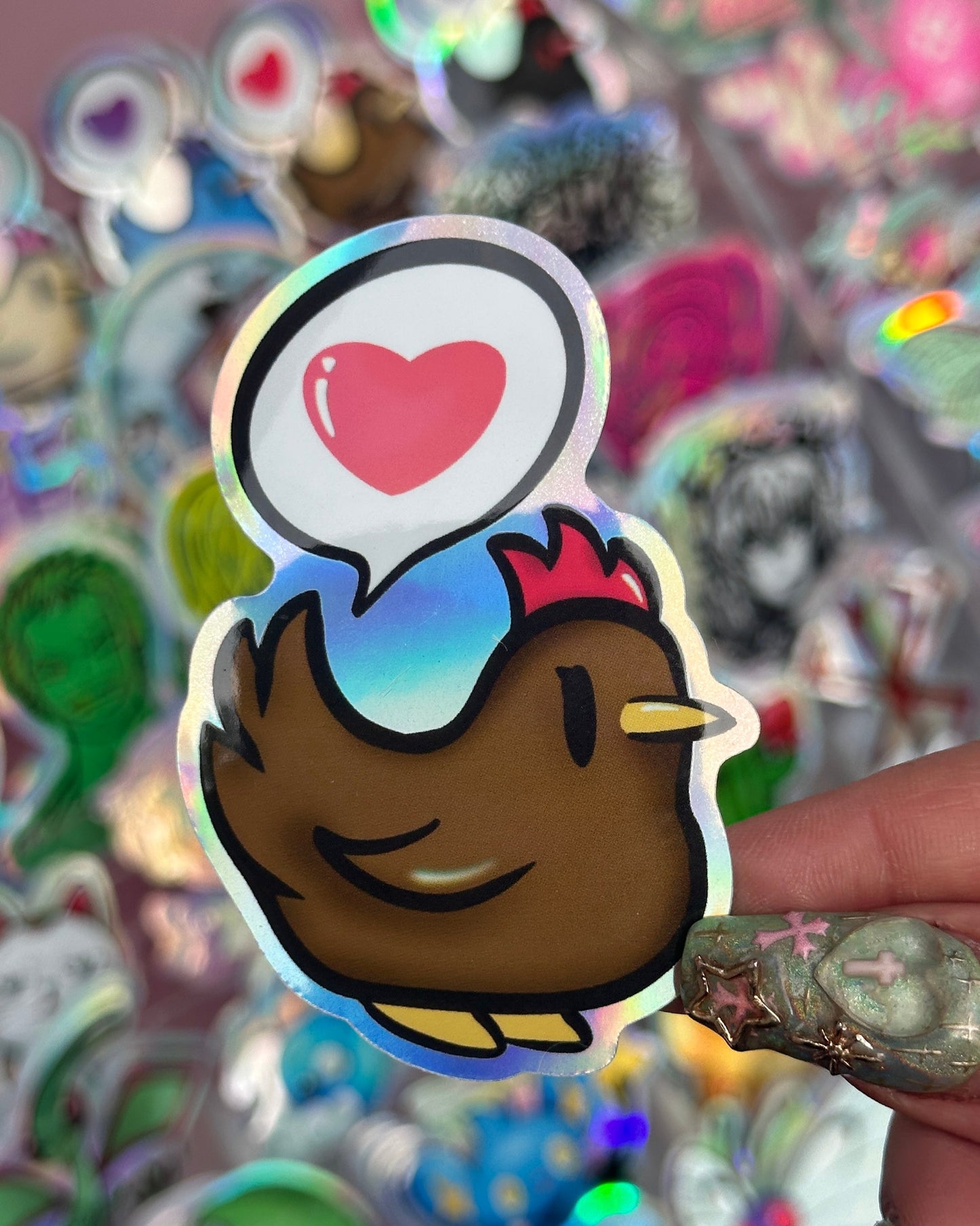 Stardew Chicken Waterproof Sticker