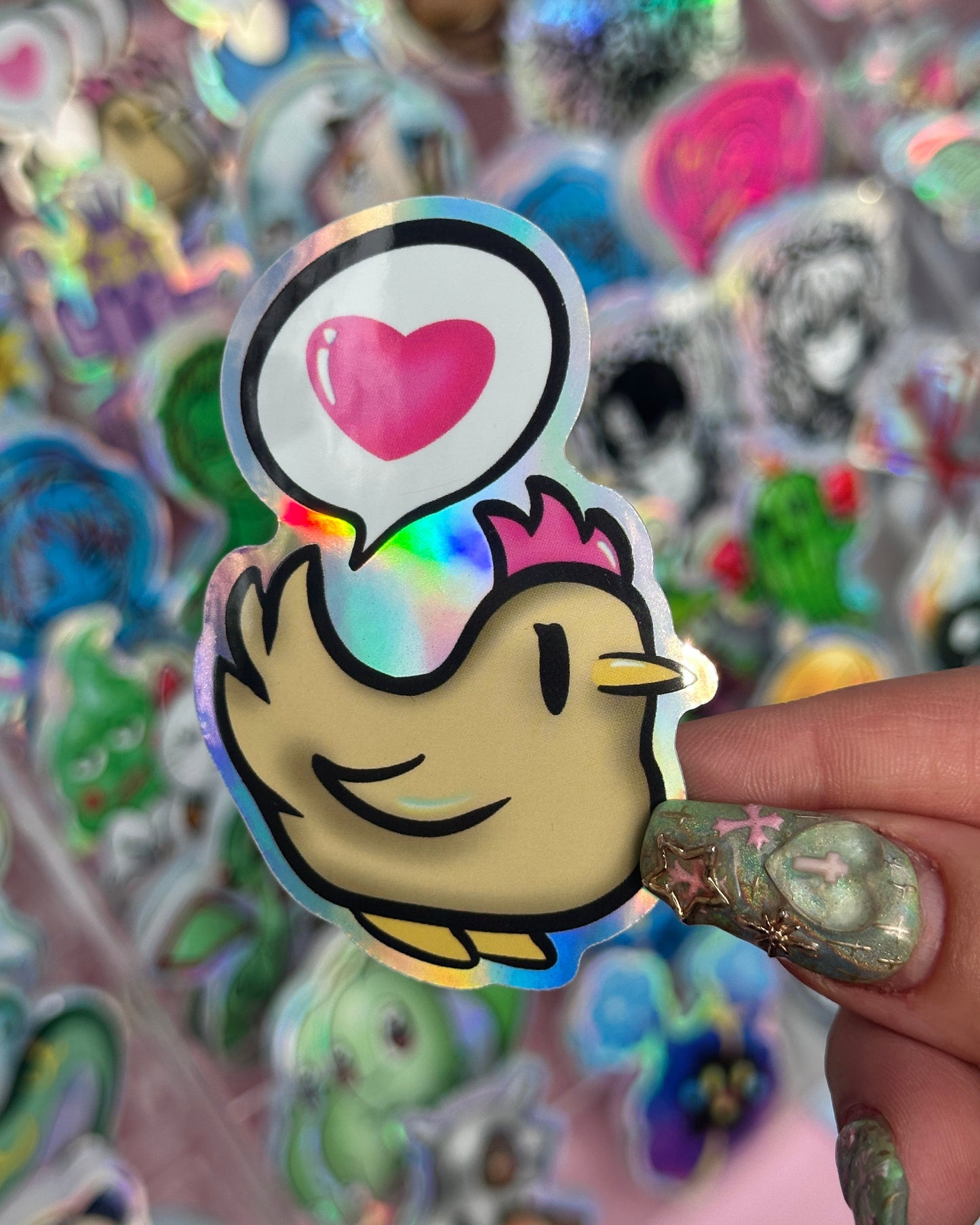 Stardew Chicken Waterproof Sticker