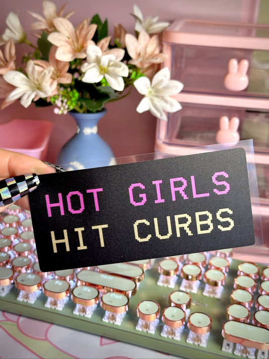 Hot Girls Hit Curbs -  Car Sticker
