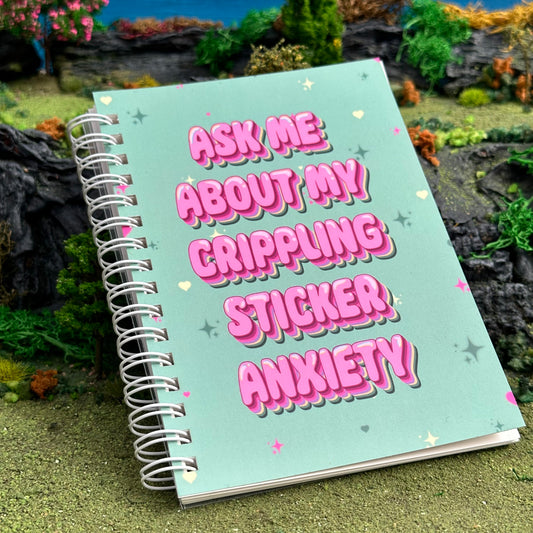 Crippling Sticker Anxiety Sticker Book