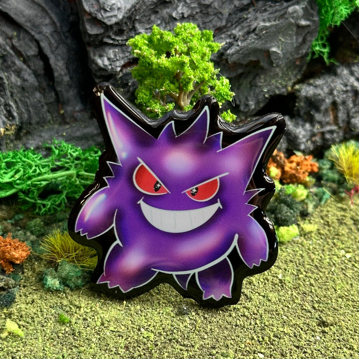 Shadow Ghost Type Acrylic Pin