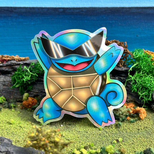 Turtley McShadyShell Waterproof Sticker