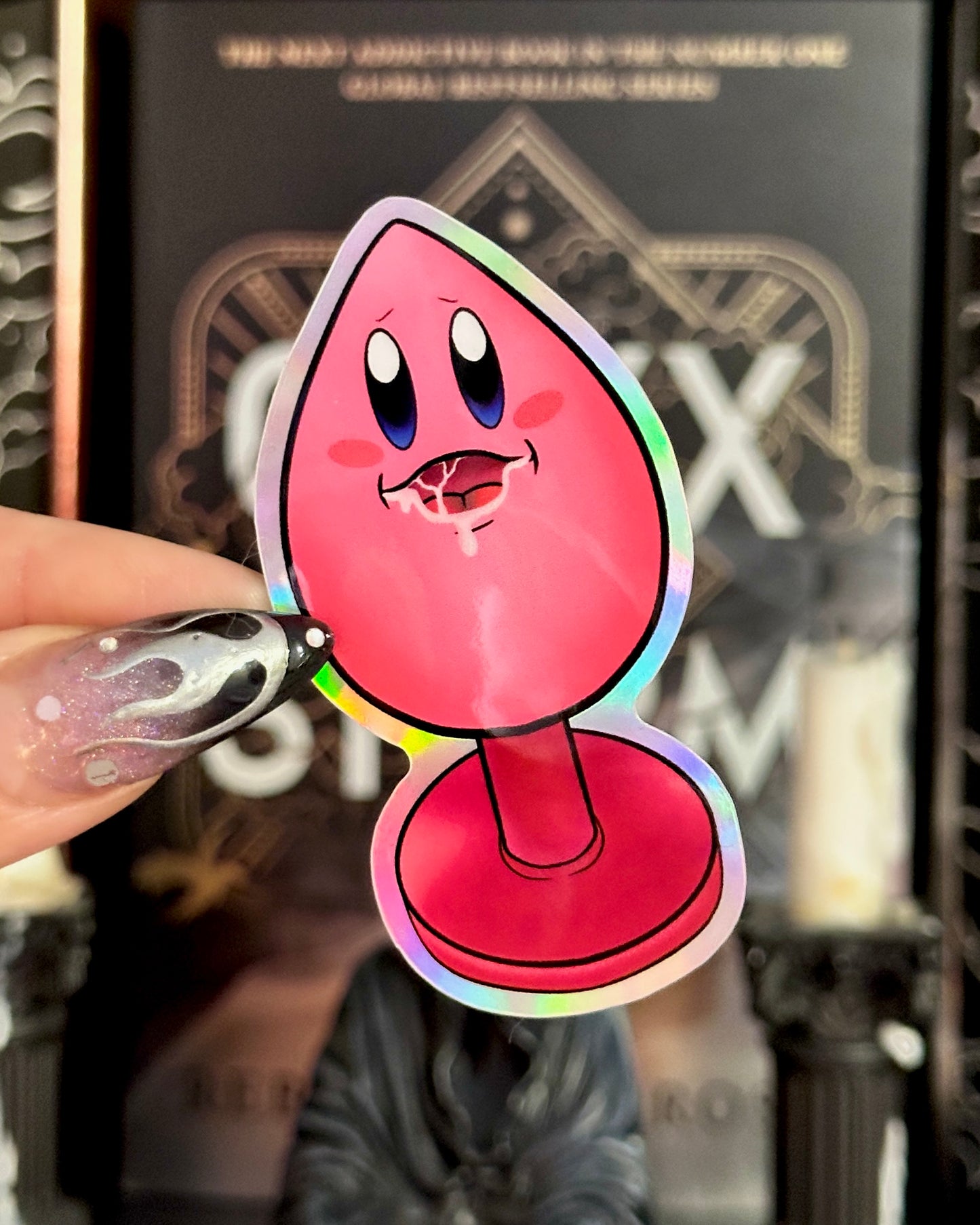 Kirby Butt Plug Waterproof Sticker