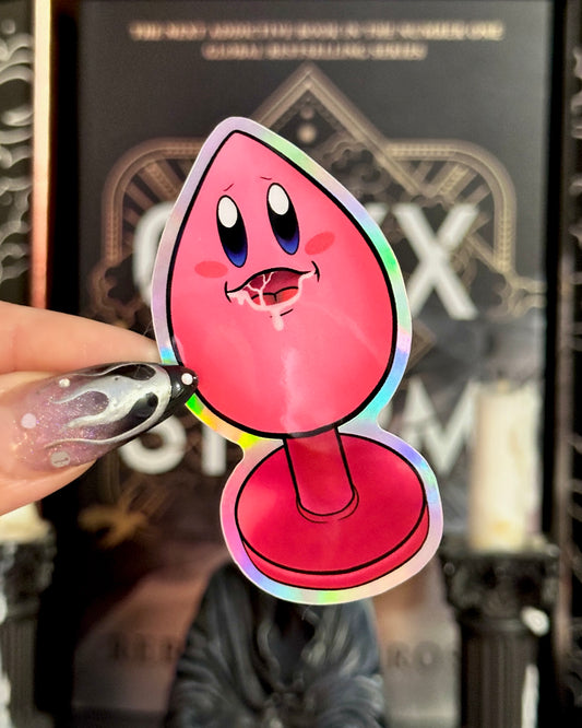 Kirby Butt Plug Waterproof Sticker