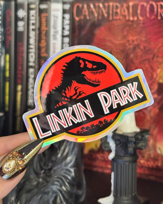 Linkin Park x Jurassic Park Waterproof Sticker