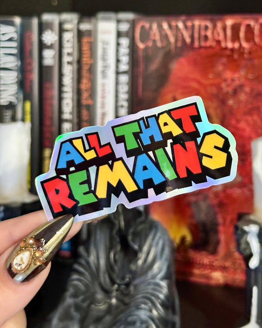 All That Remains x Super Mario Waterproof Sticker
