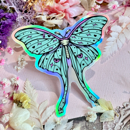 Luna Moth Waterproof Sticker